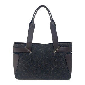 Gucci Canvas Brown Tote Bag GG Shoulder